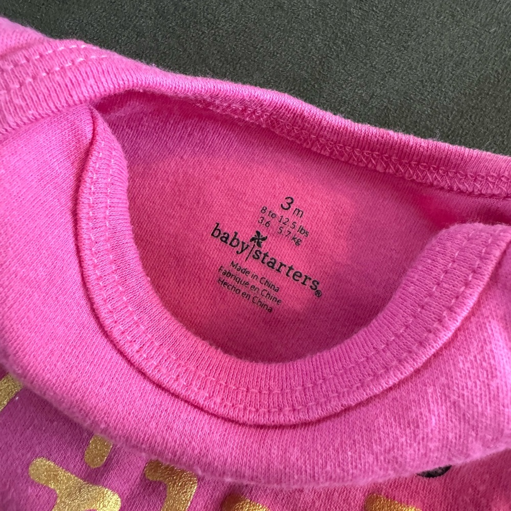3 month baby infant onesies, set of two, “flawless like mom” and “daddy’s girl” - Picture 5 of 6